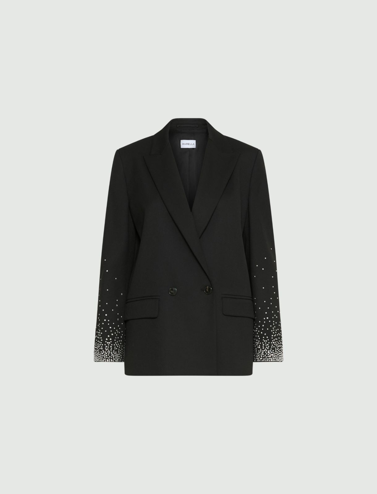 Robe en maille mérinos - NOIR - Marella