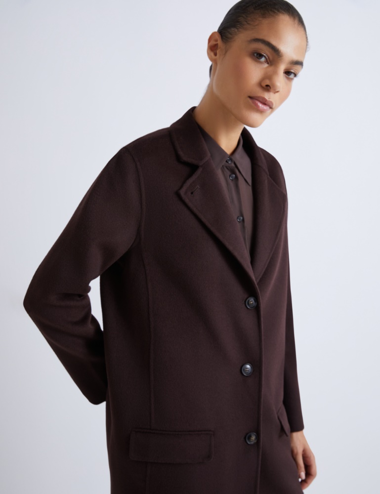 Winterjacke aus Doubleface-Gewebe aus reiner Wolle - Marella