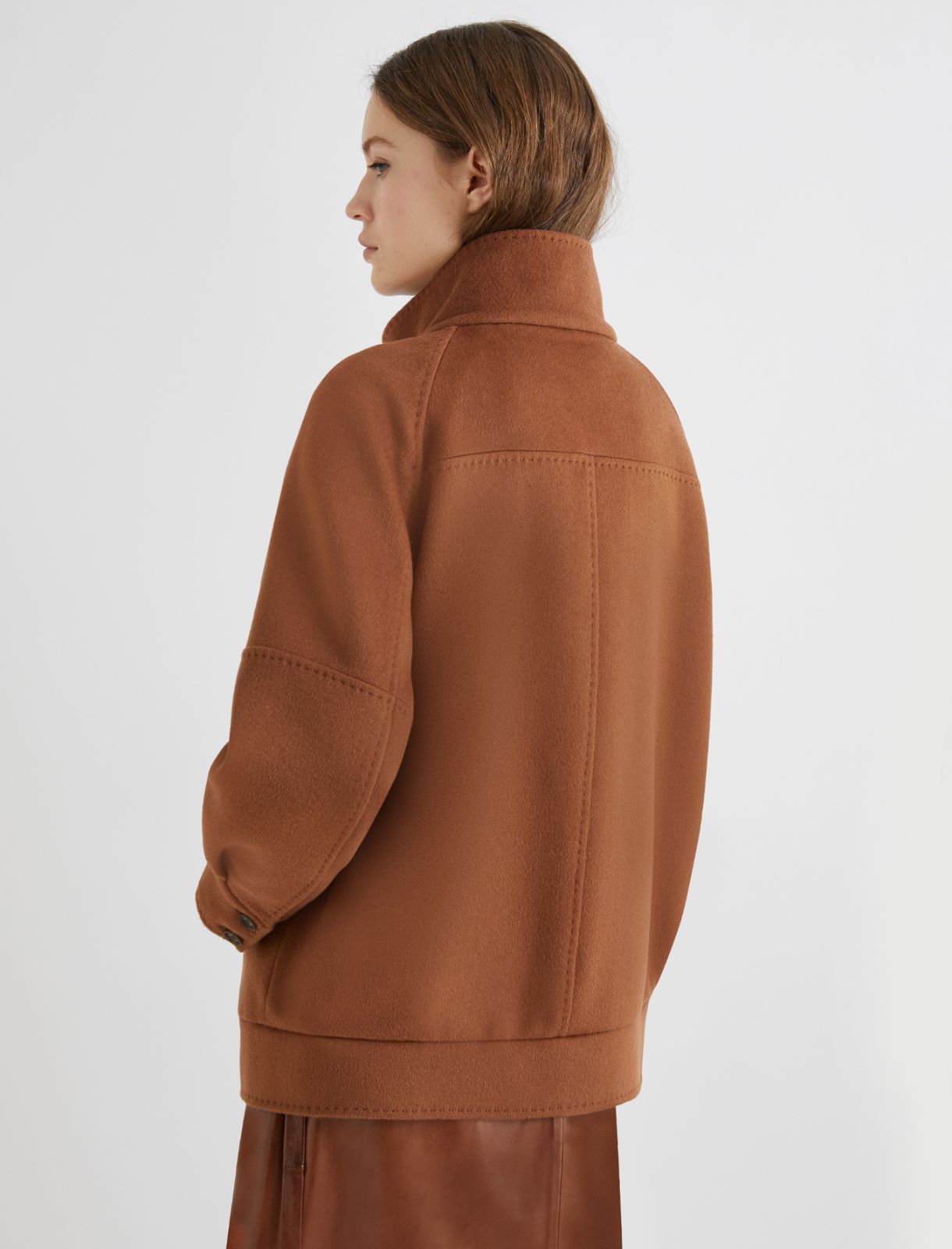 Cashmere-blend jacket - BROWN - Marella - 3