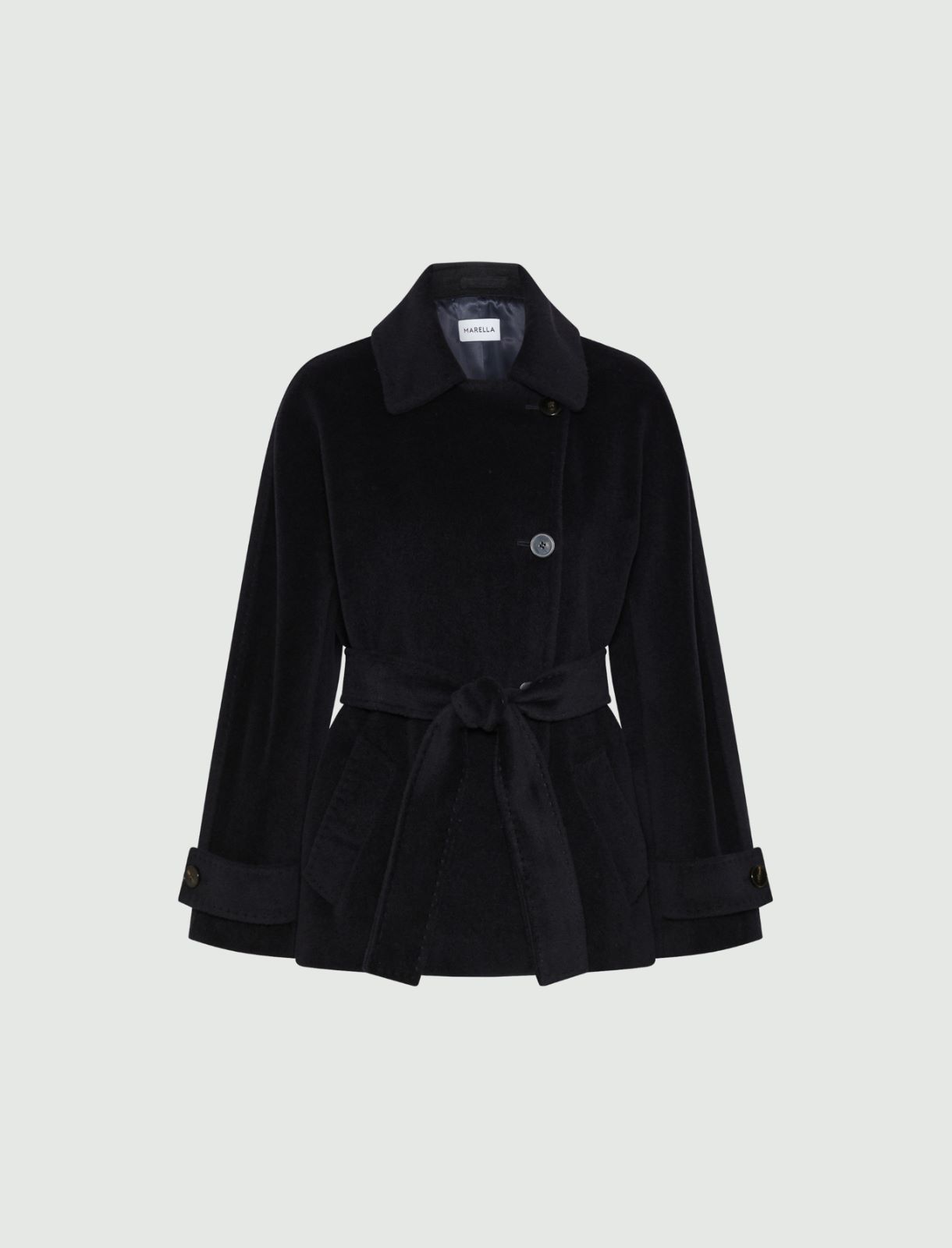 Pull à col montant en viscose - MARINE - Marella