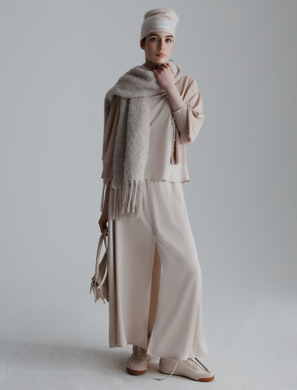 Flared satin skirt - CREAM - Marella - 2