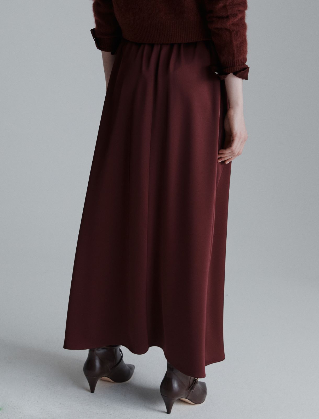 Flared satin skirt - BORDEAUX - Marella - 3