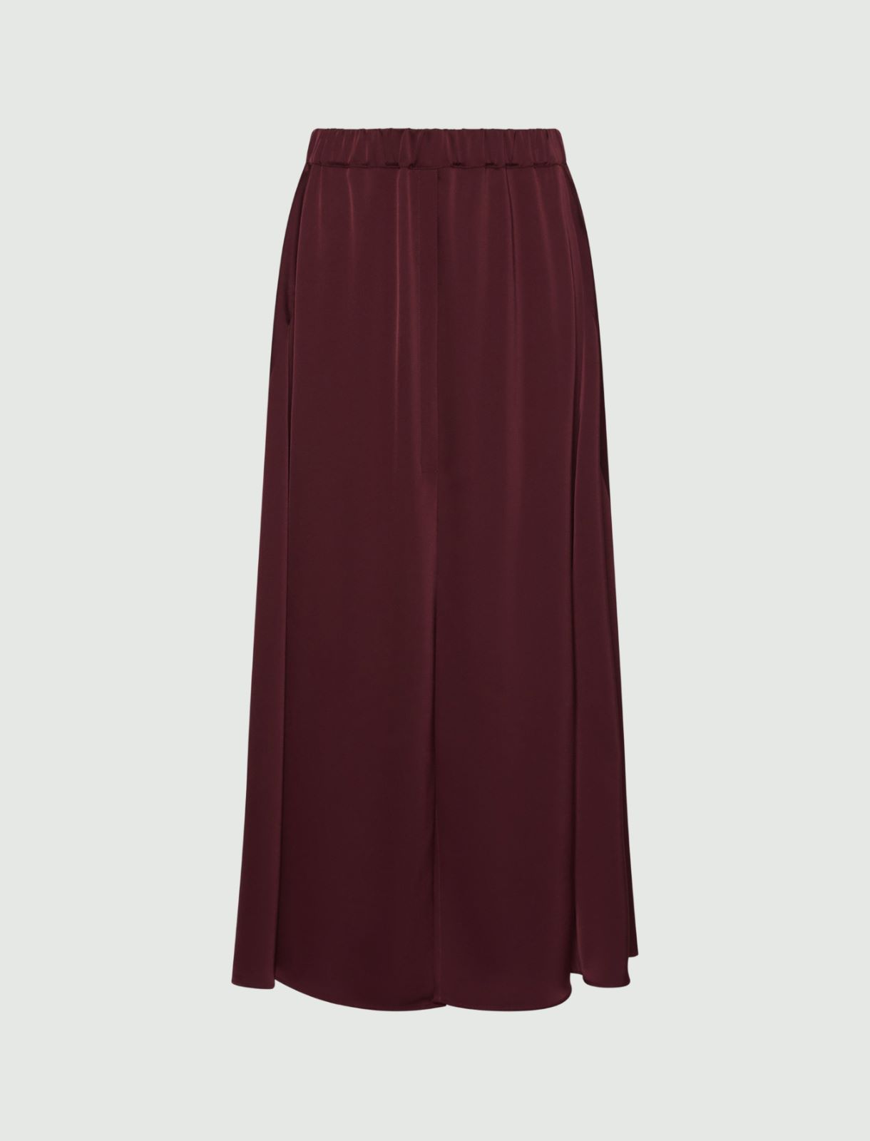 Flared satin skirt - BORDEAUX - Marella