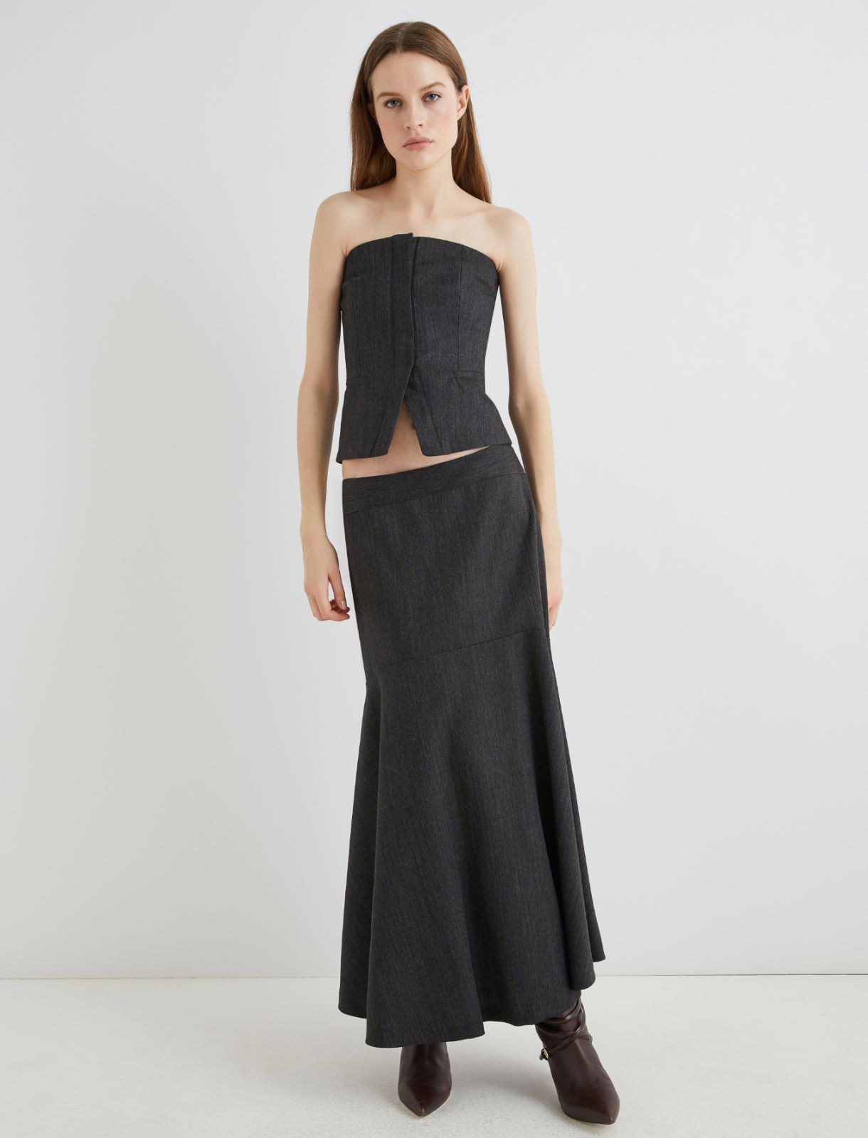 Bell-shaped skirt - GREY - Marella - 4