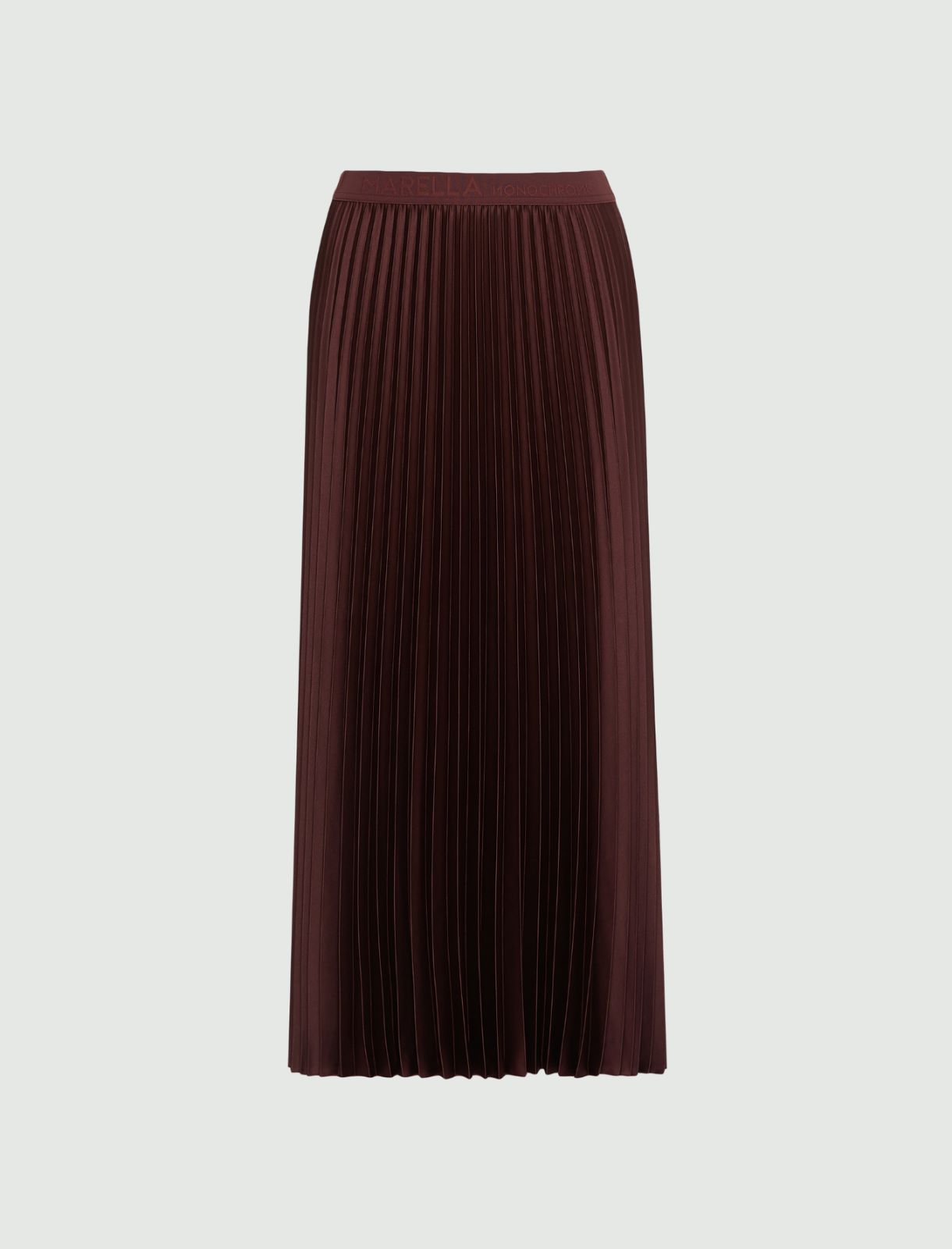 Plissé-pleated skirt - BORDEAUX - Marella
