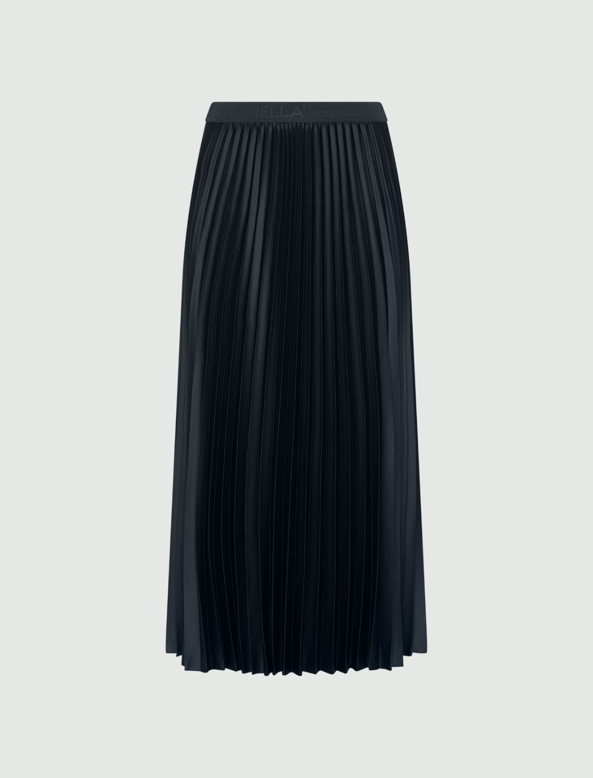 Plissé-pleated skirt - DARK GREY - Marella