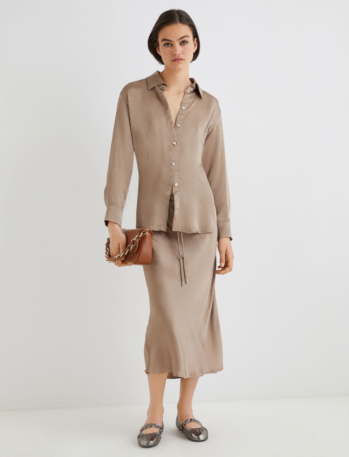 Calf-length skirt - MUD - Marella