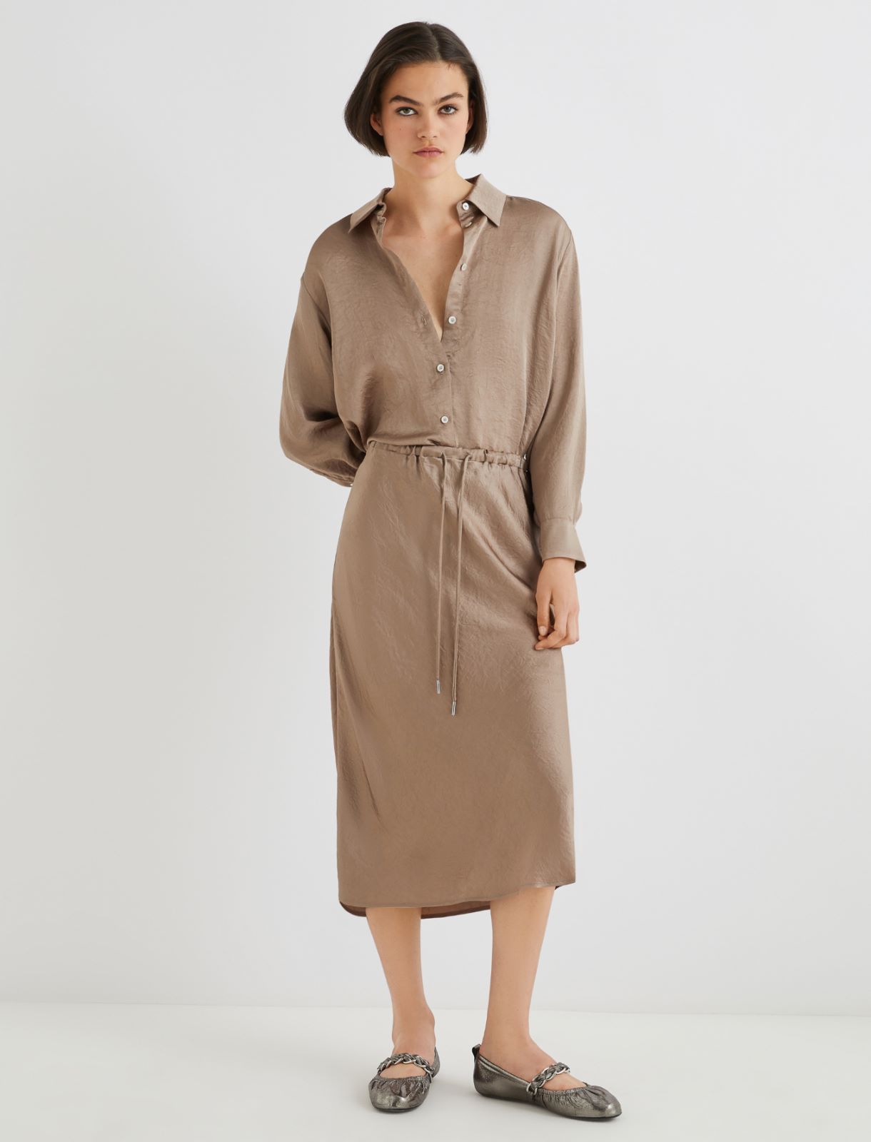Calf-length skirt - MUD - Marella - 3