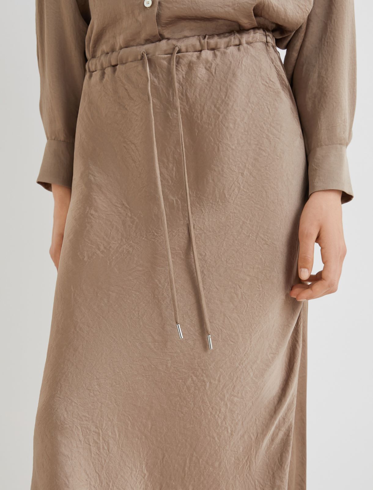 Calf-length skirt - MUD - Marella - 4