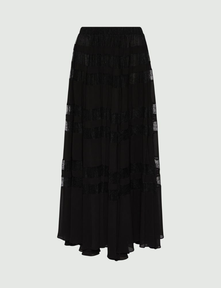 Lace-insert skirt - Marella
