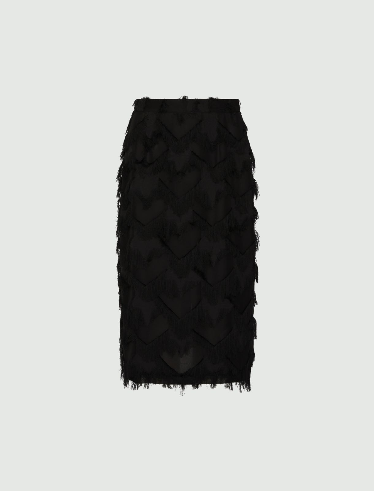 Fil coupé-detail skirt - BLACK - Marella - 5