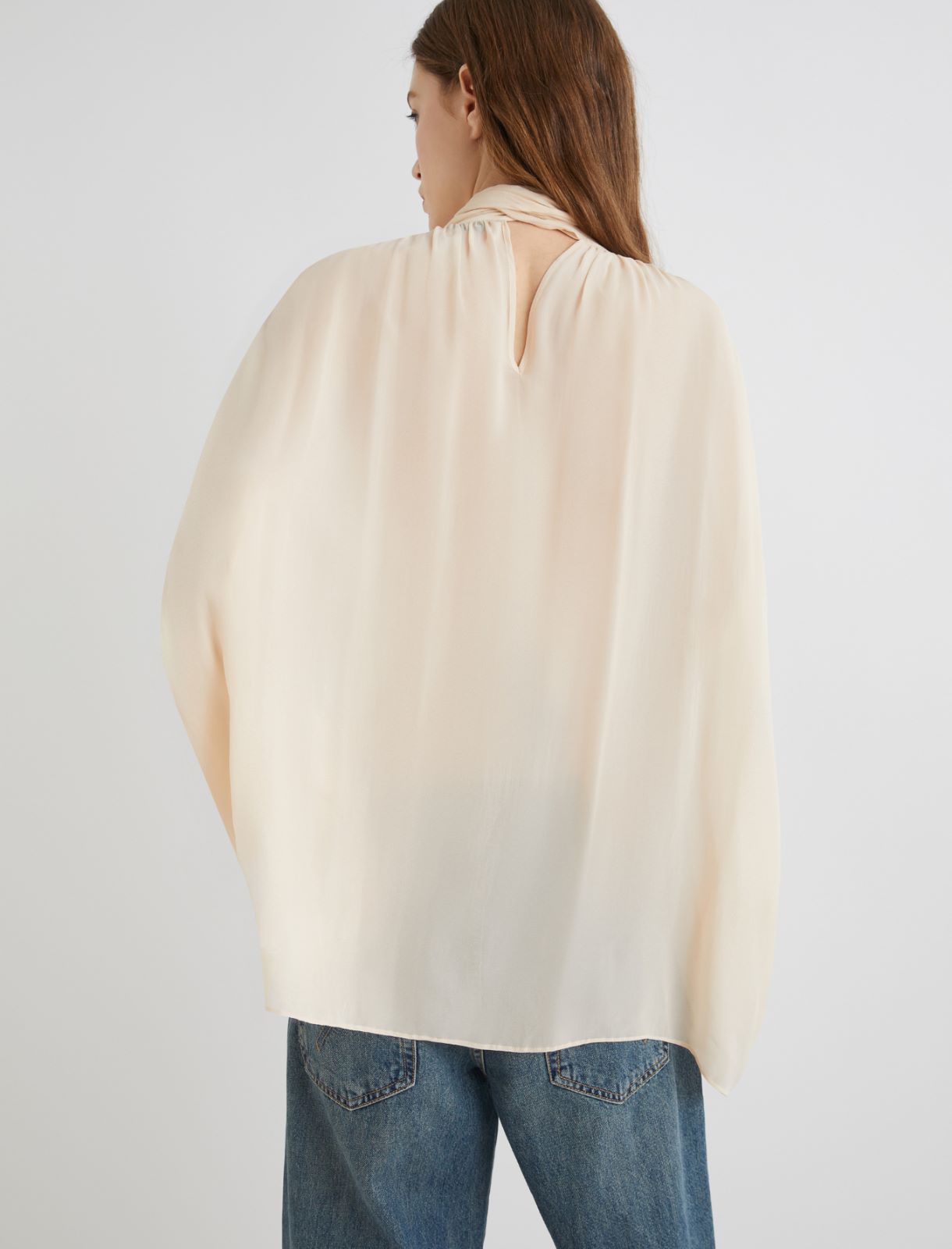 Pull avec intarsias en cachemire mélangé - POUDRE - Marella - 2