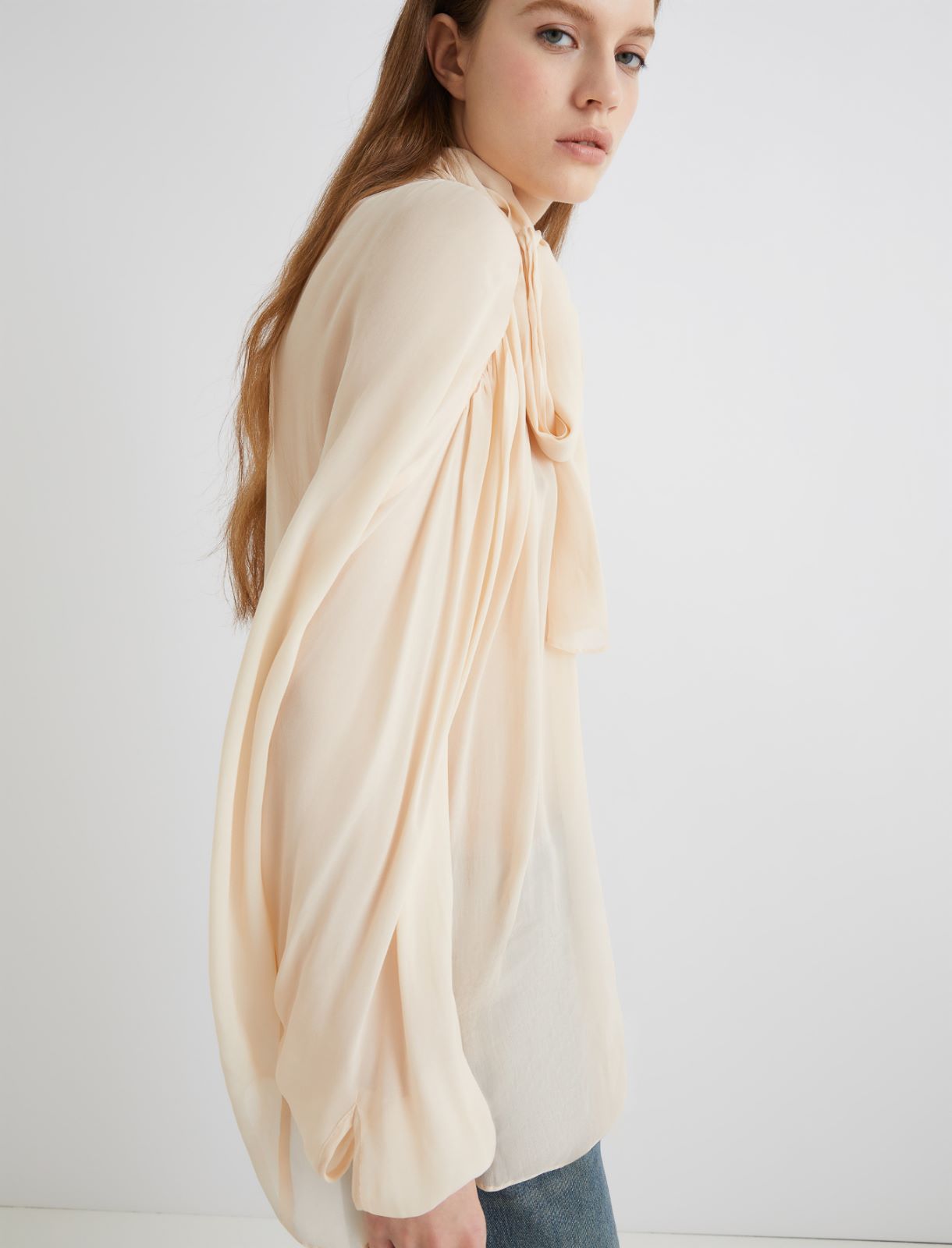 Pull avec intarsias en cachemire mélangé - POUDRE - Marella - 4