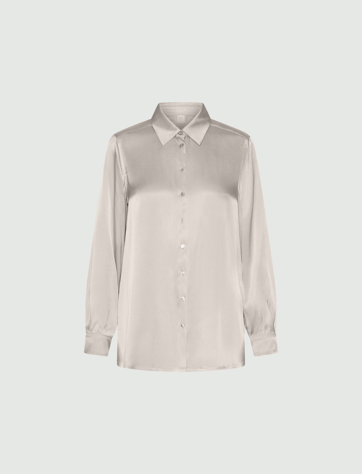 Silk-blend satin shirt - CREAM - Marella - 5