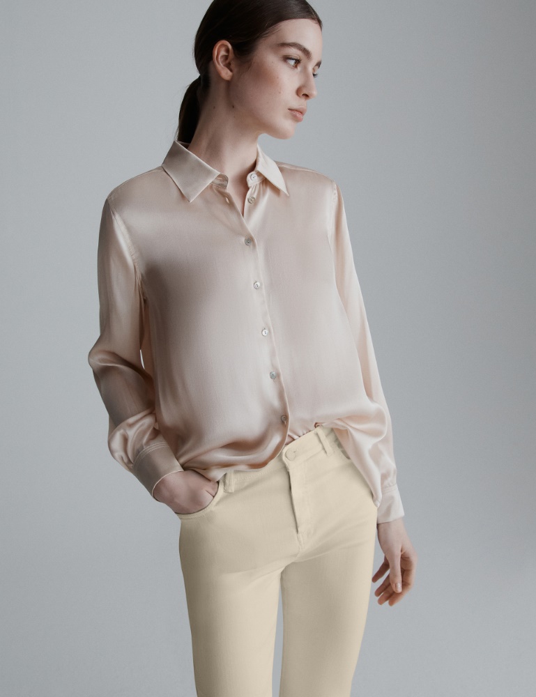 Silk-blend satin shirt - Marella