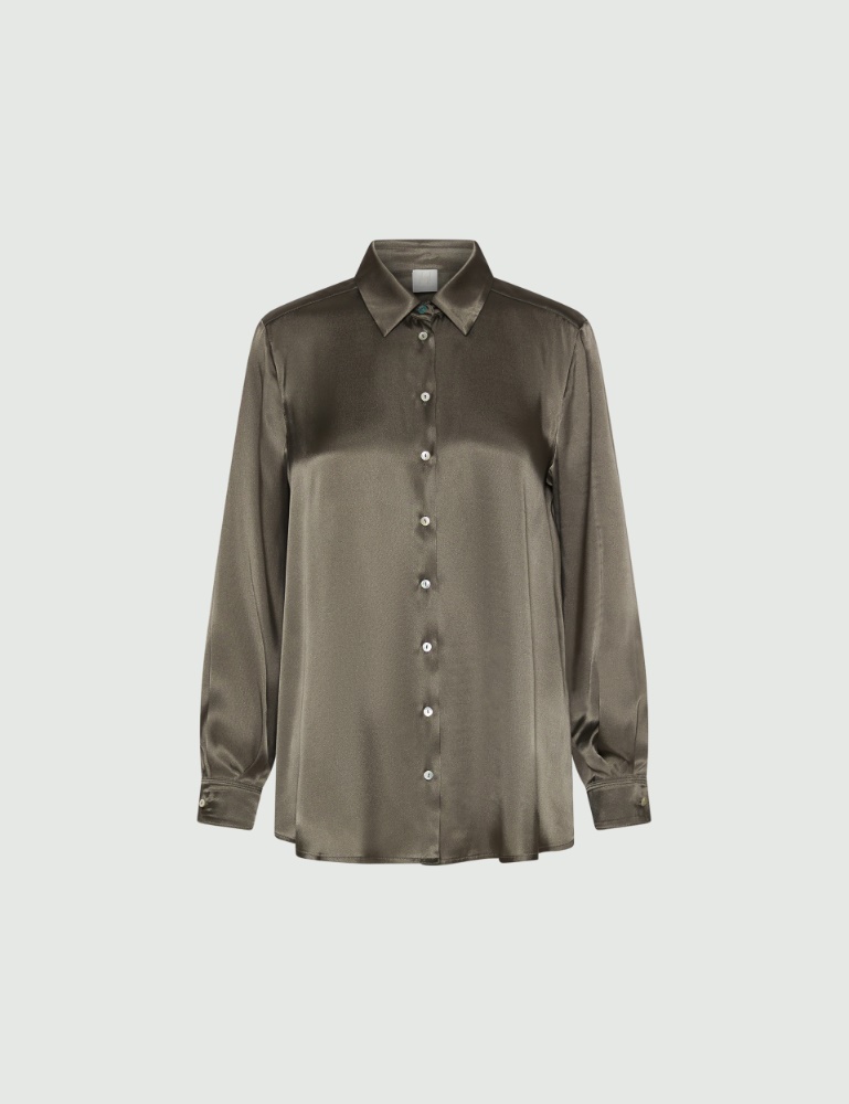 Silk-blend satin shirt - Marella