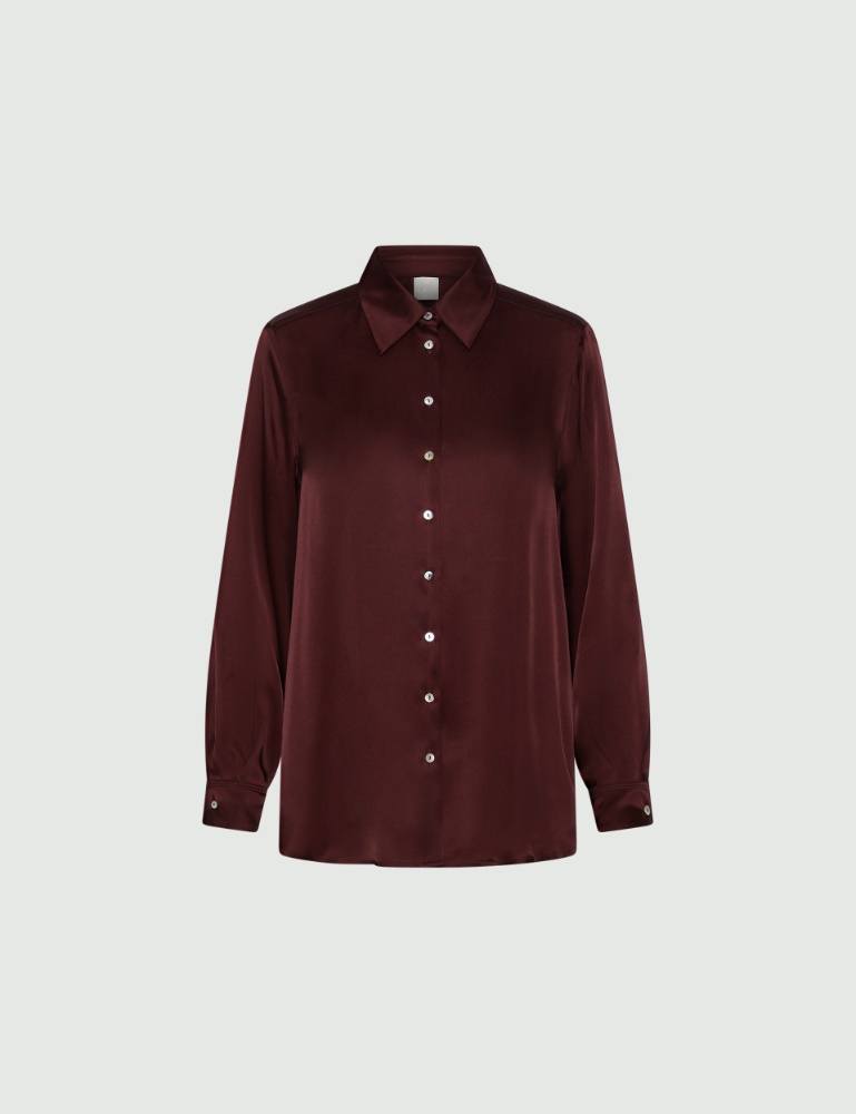 Silk-blend satin shirt - Marella