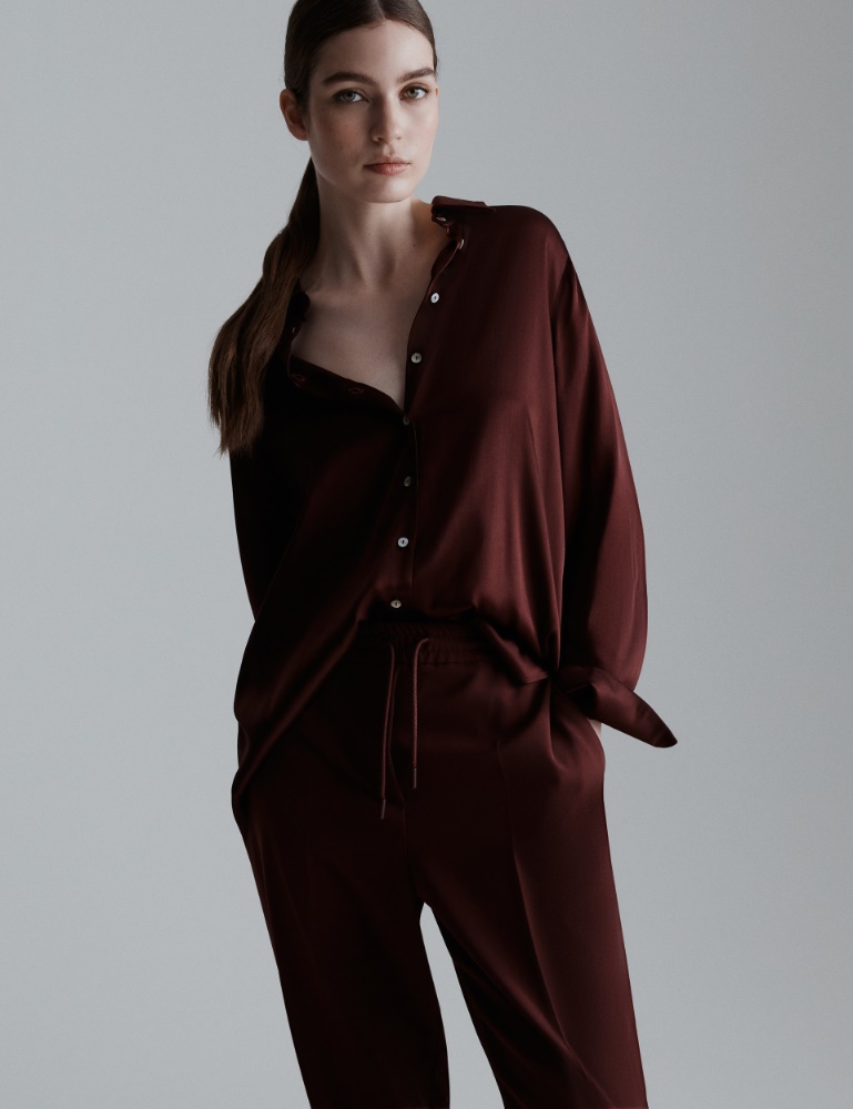 Silk-blend satin shirt - Marella