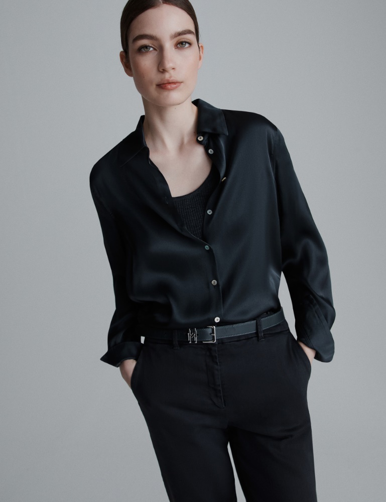 Silk-blend satin shirt - Marella