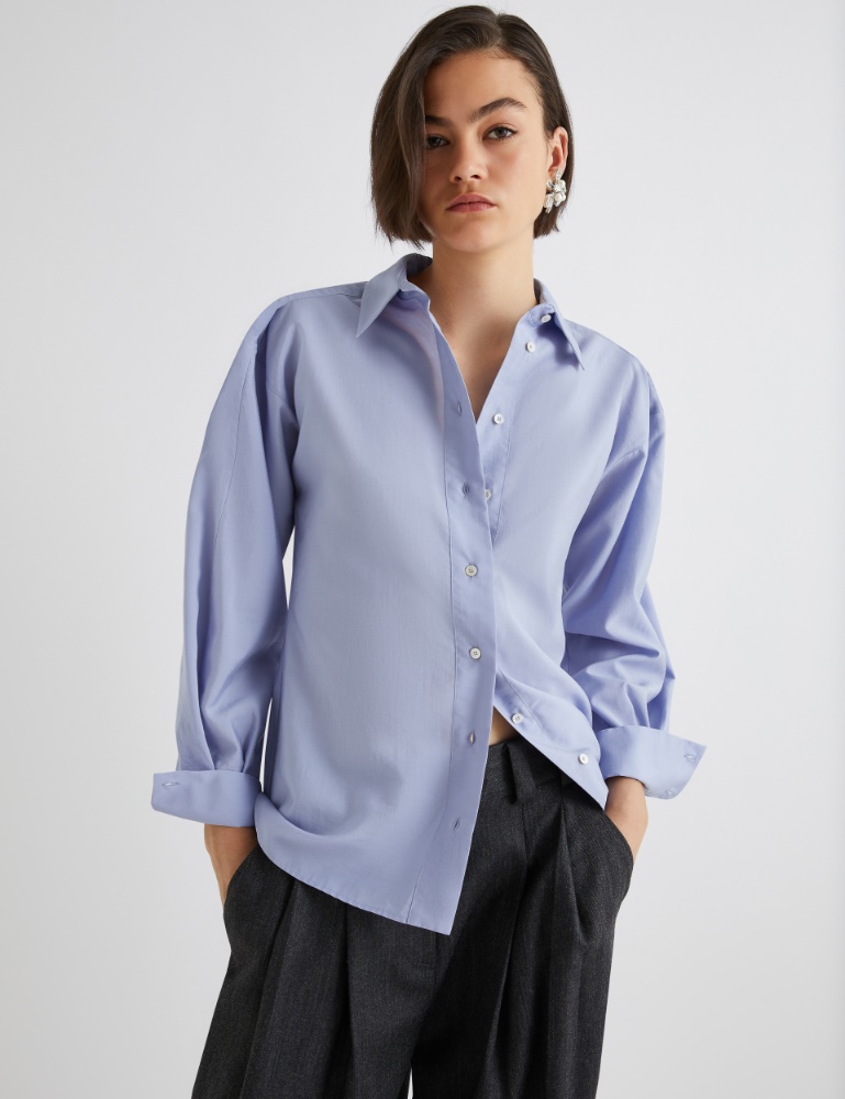 Flared poplin shirt - Marella
