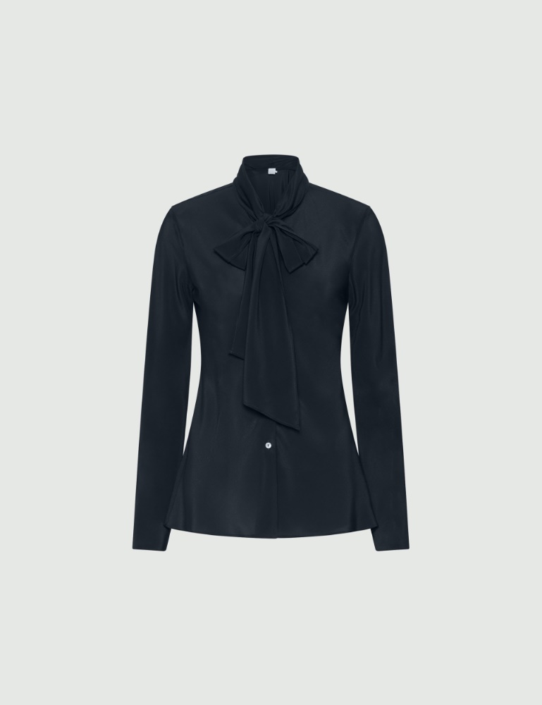 Satin shirt with sash detail - Marella