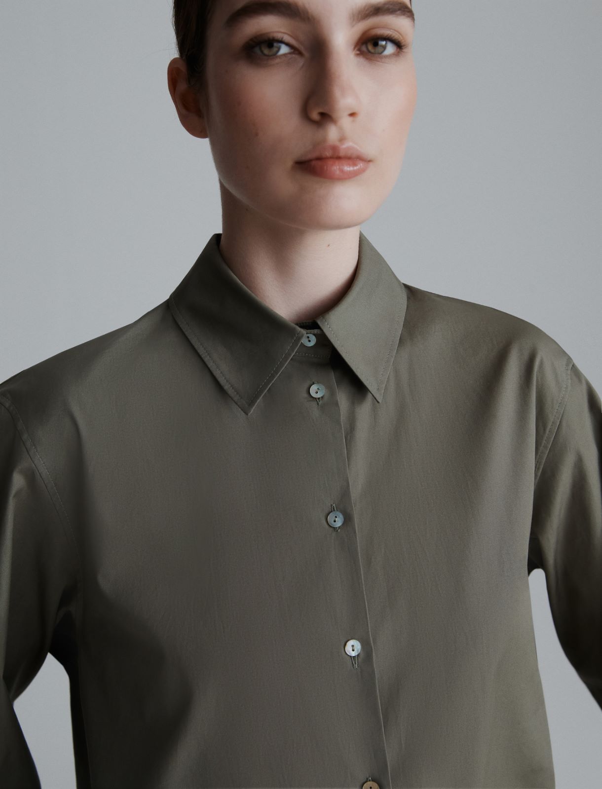 Poplin shirt - OLIVE - Marella - 5