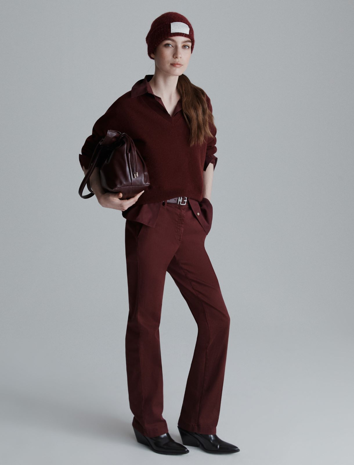 Poplin shirt - BORDEAUX - Marella - 2