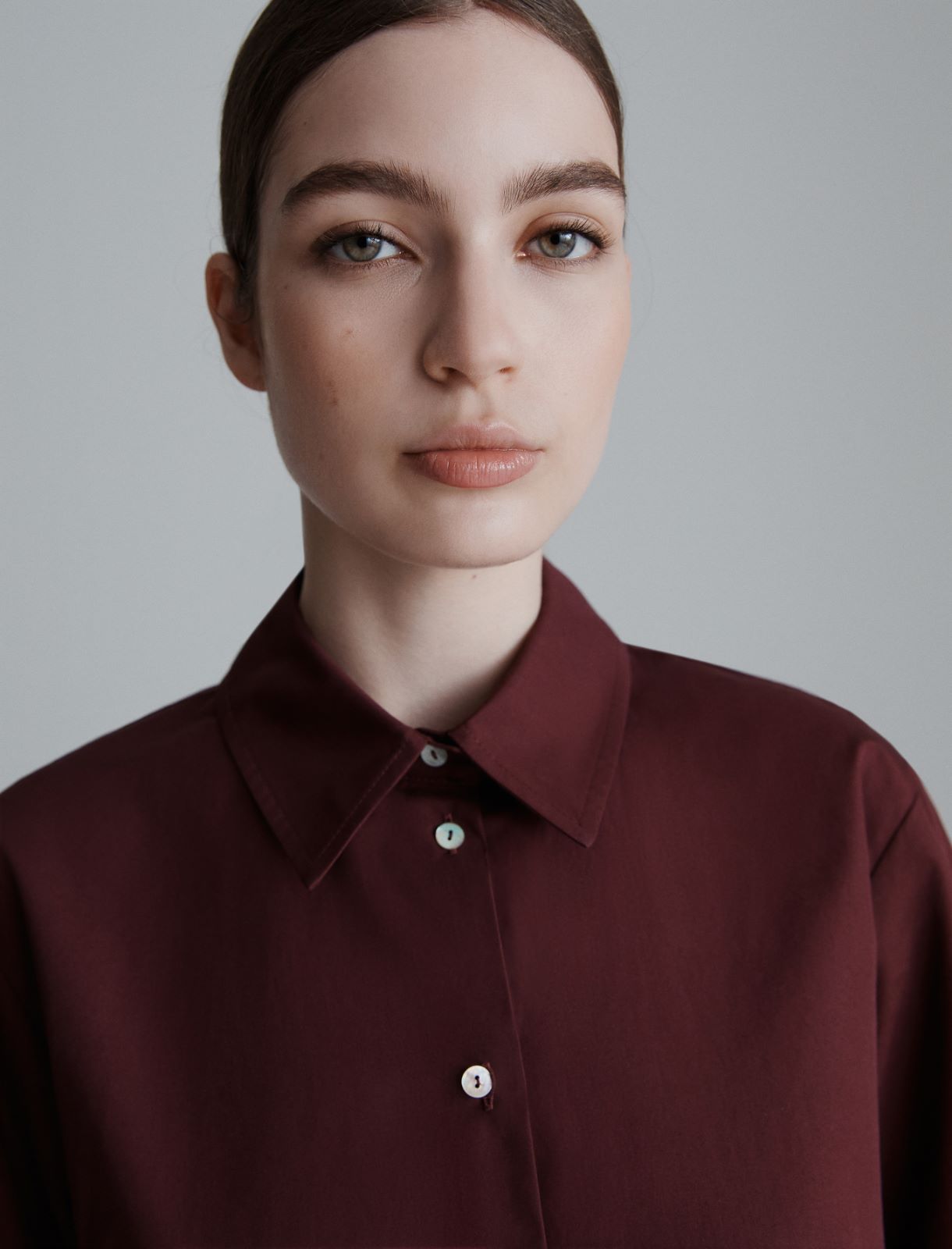 Poplin shirt - BORDEAUX - Marella - 5