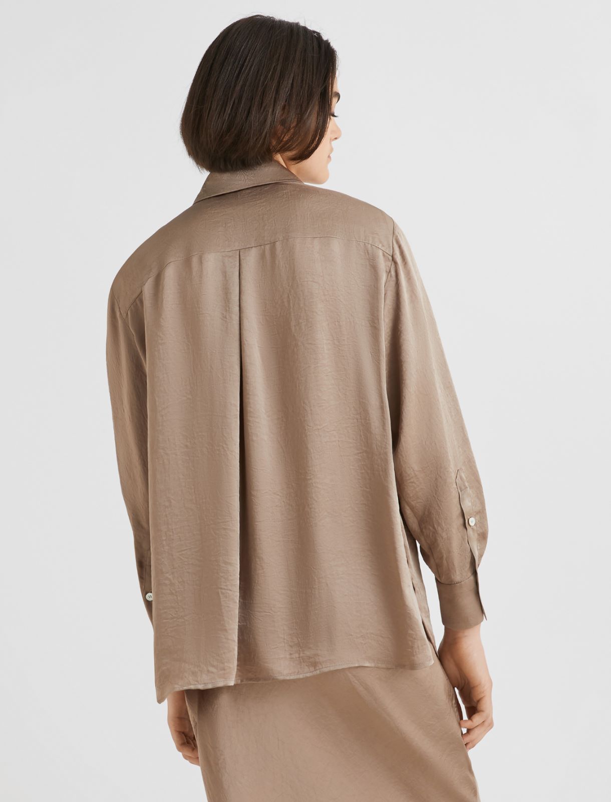 Chemise en tissu froissé - BOUE - Marella - 3