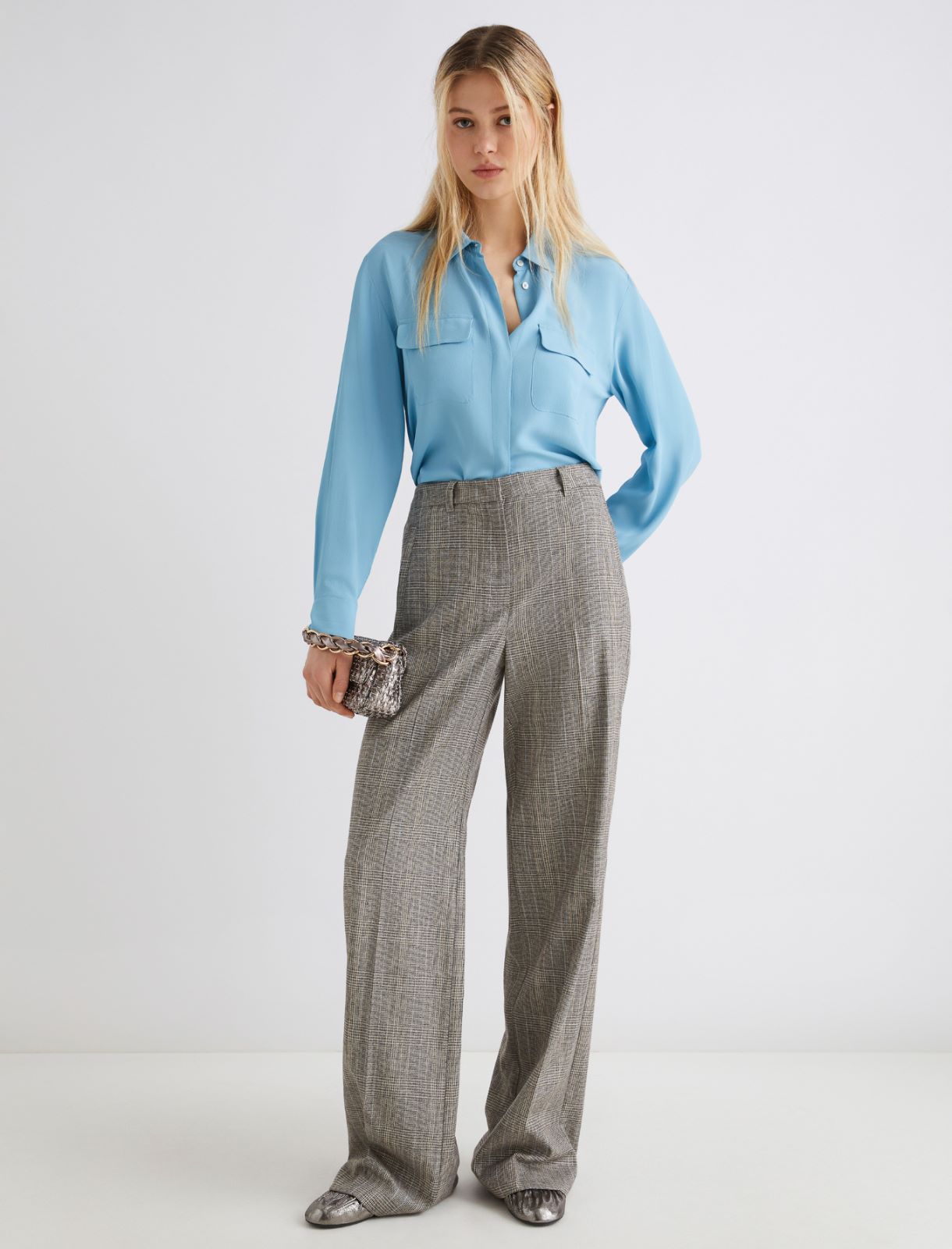 Chemise en soie mélangée - AZURE - Marella - 2