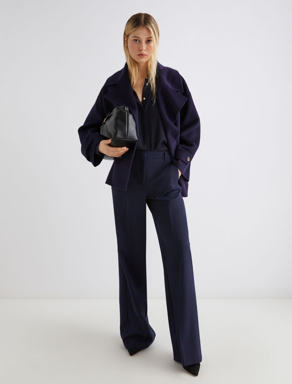 Chemise en soie mélangée - BLEU - Marella - 2