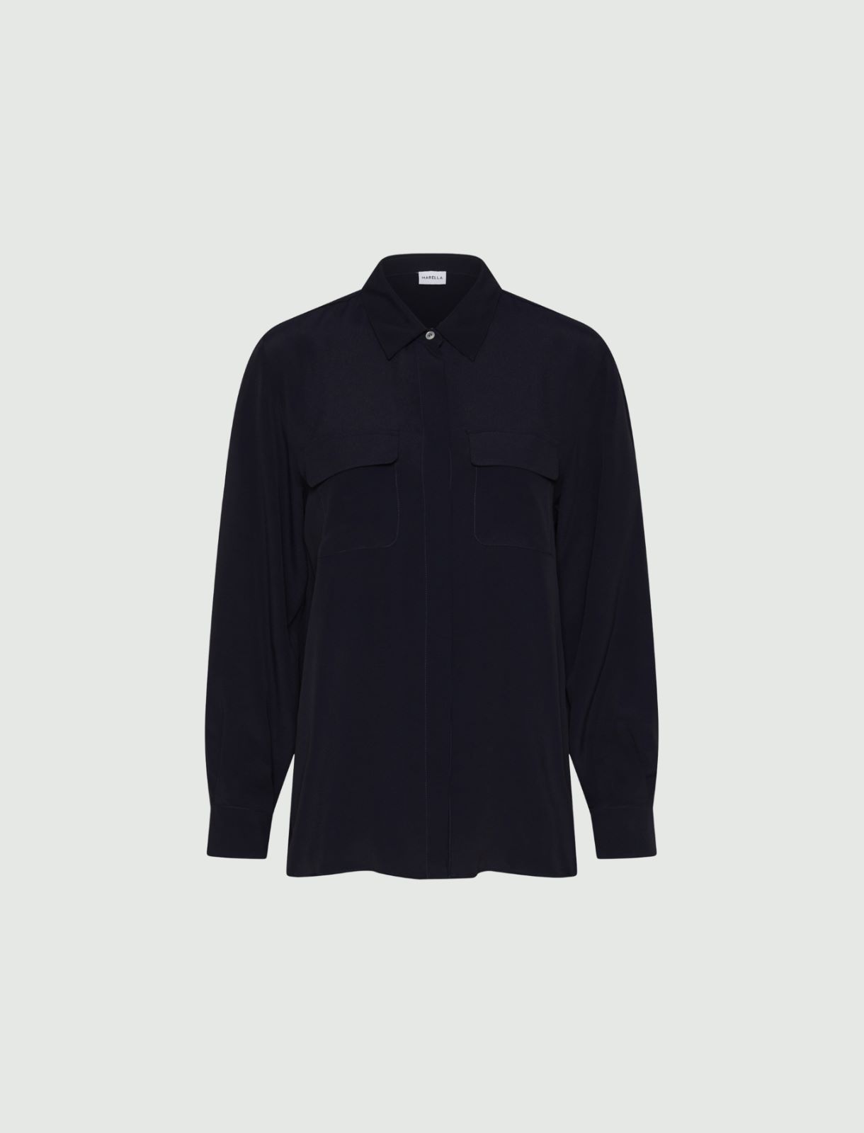 Chemise en soie mélangée - BLEU - Marella