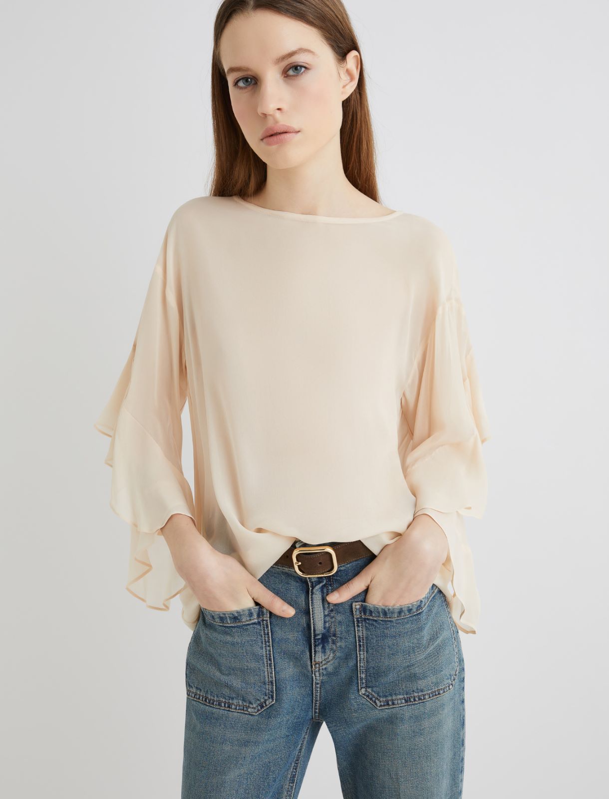 Ruched blouse - POWDER - Marella - 4