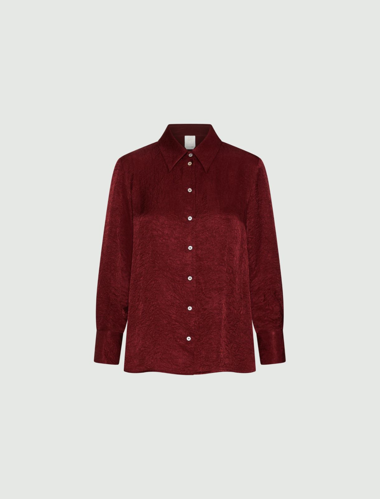 Crinkle-look shirt - BORDEAUX - Marella