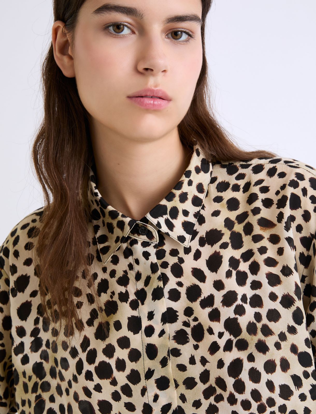 Printed silk shirt - NATURAL - Marella - 5