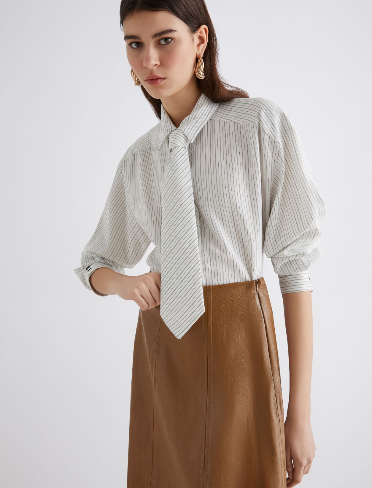 Cropped blouse - WHITE - Marella - 3