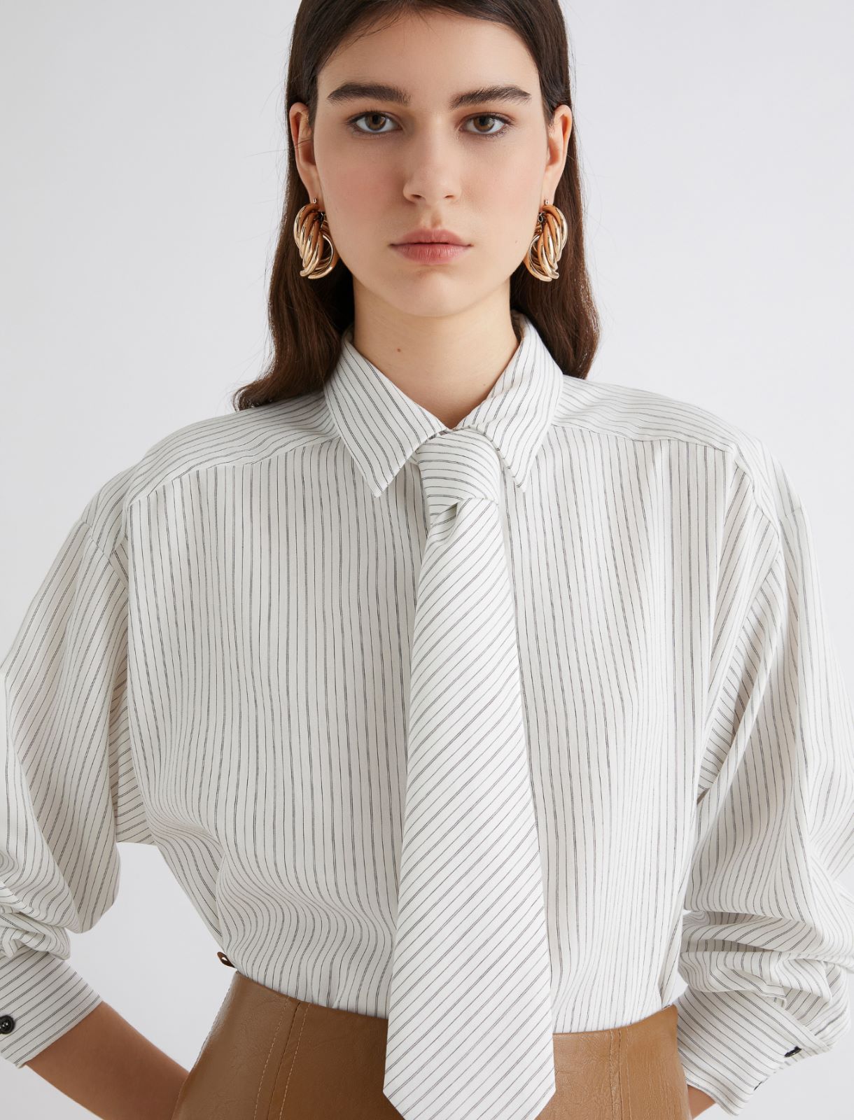 Cropped blouse - WHITE - Marella - 4