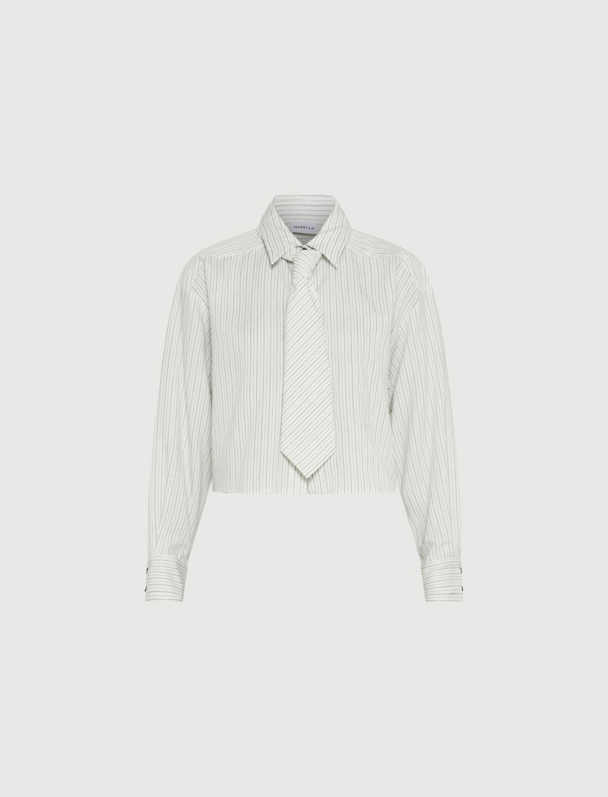 Cropped blouse - WHITE - Marella - 5