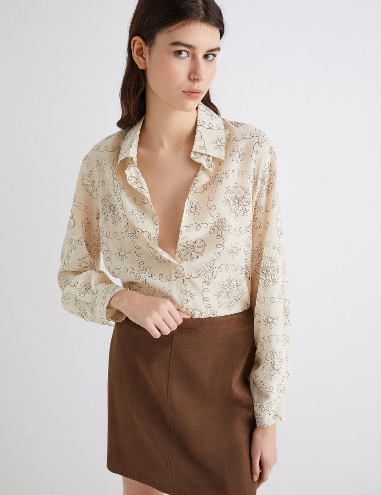 Chemise en crêpe imprimée - Marella