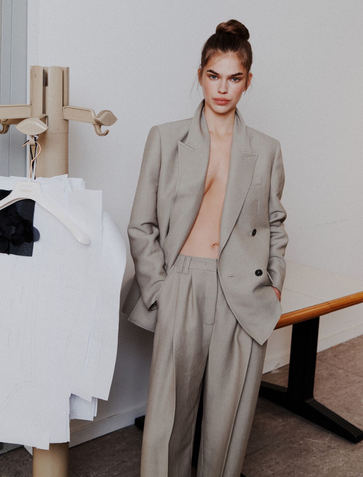 Wide-leg trousers - LIGHT GREY - Marella - 5