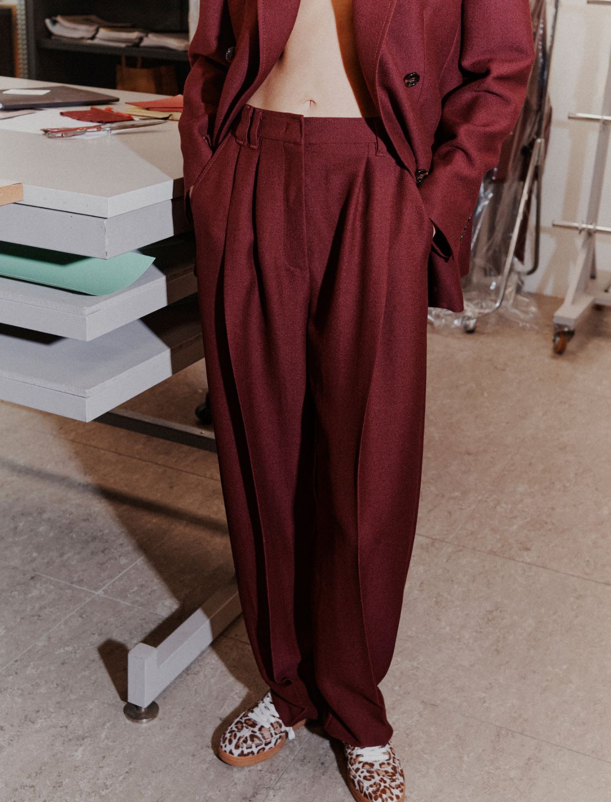 Wide-leg trousers - BORDEAUX - Marella - 5