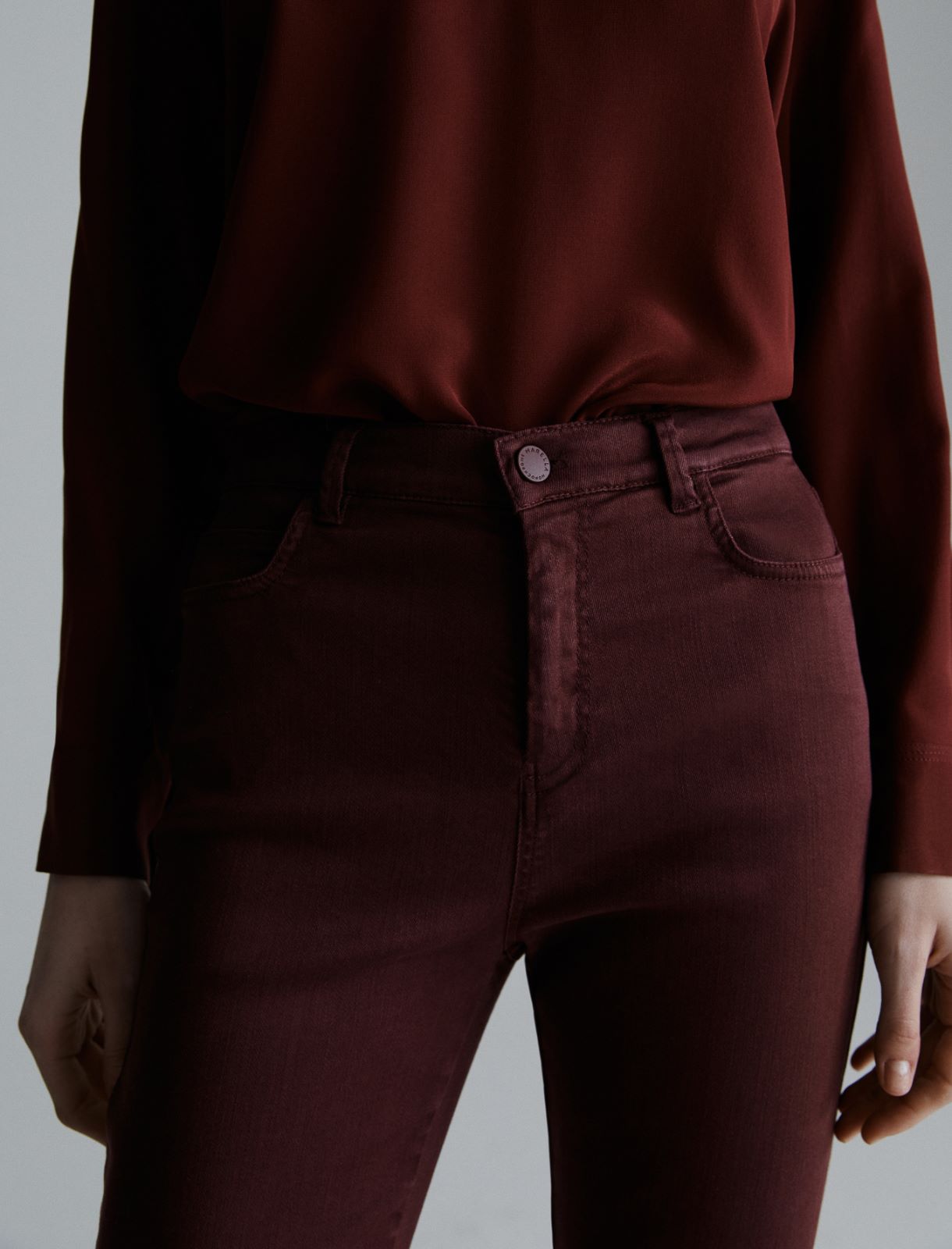 Flared cropped jeans - BORDEAUX - Marella - 5