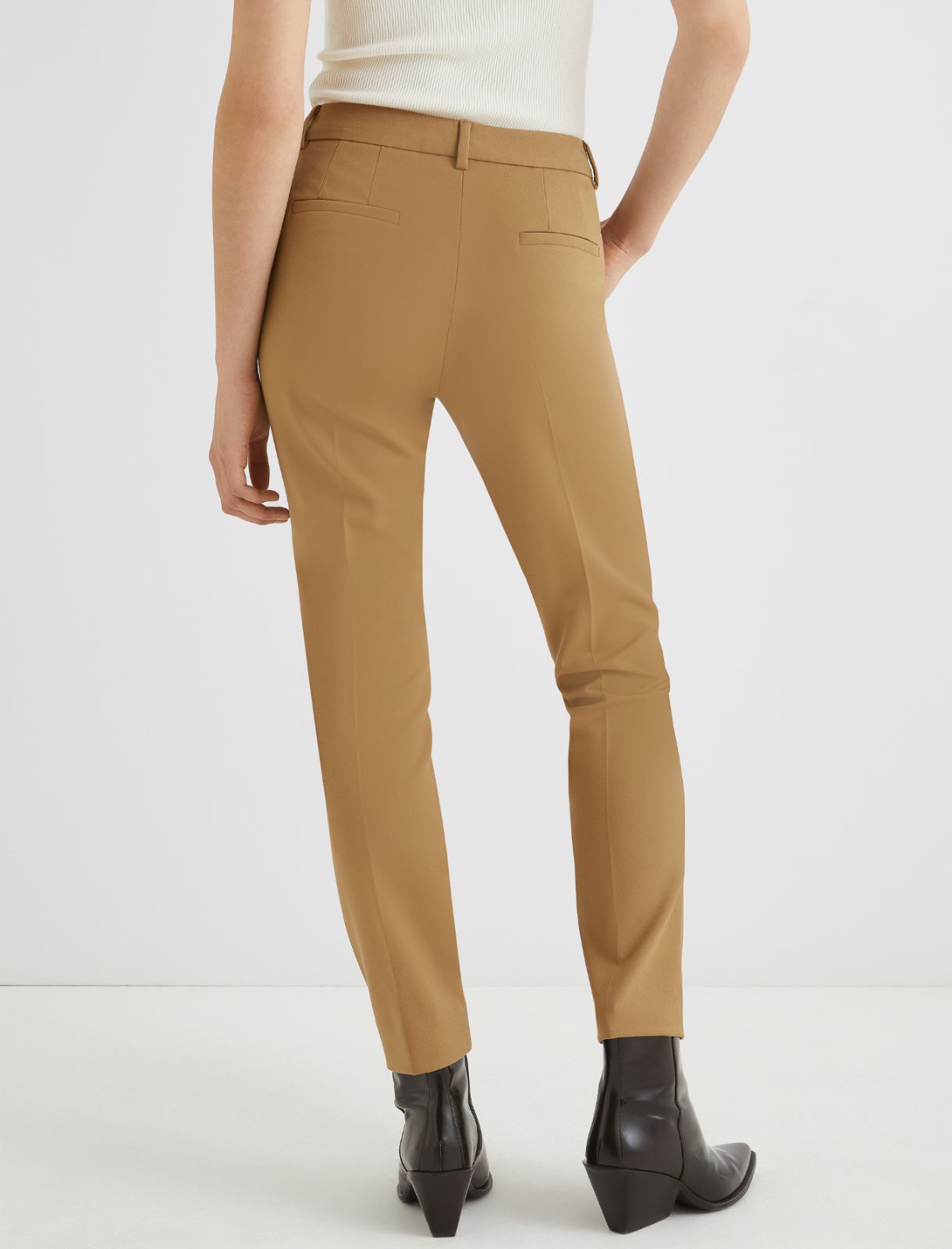 Stretch chino trousers - OLIVE - Marella - 3