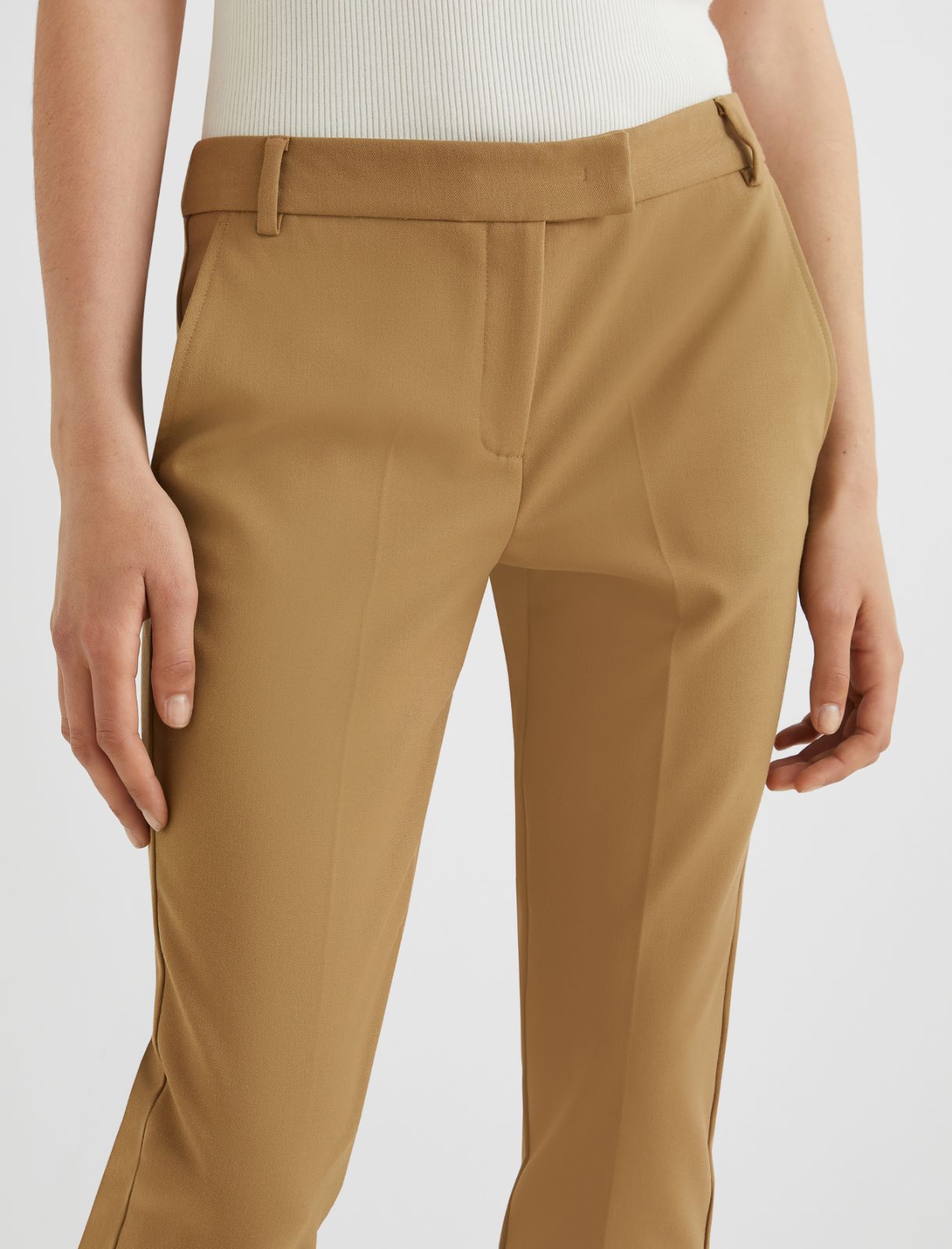 Stretch chino trousers - OLIVE - Marella - 5
