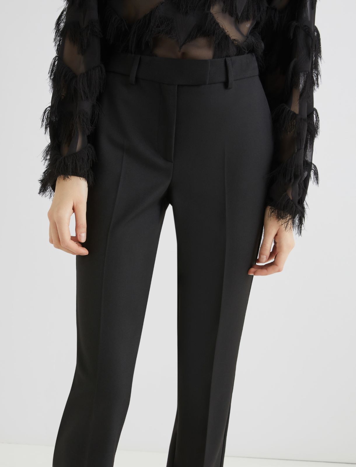 Elastische Chinohose - SCHWARZ - Marella - 5