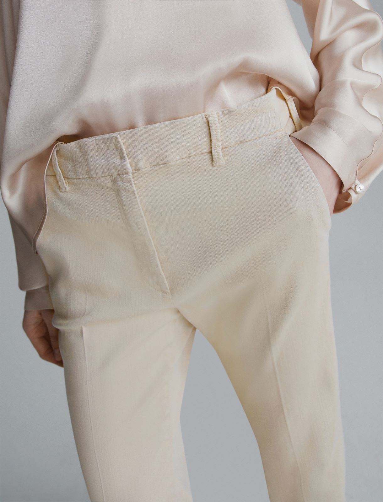 Wide-leg trousers - CREAM - Marella - 5