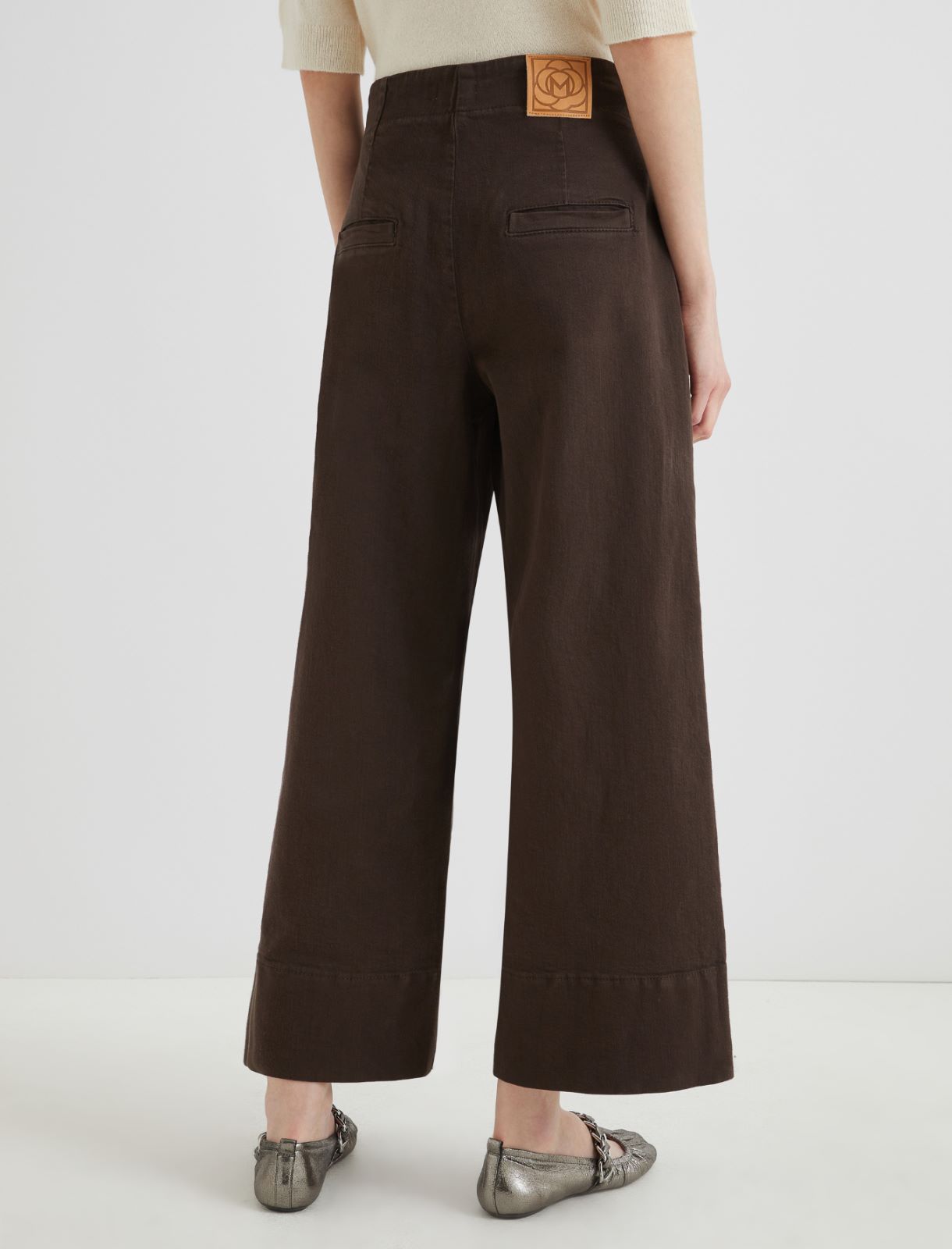 High-waisted trousers - BROWN - Marella - 2