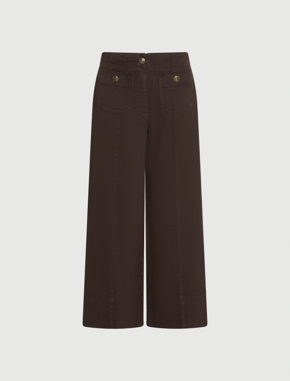 High-waisted trousers - BROWN - Marella - 5