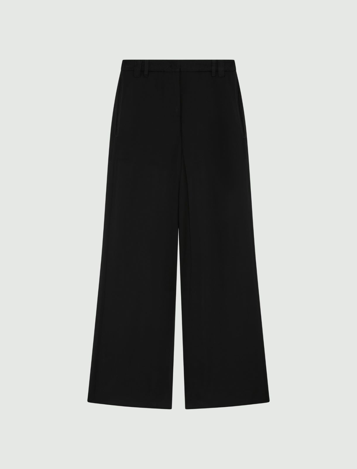 Georgette double trousers - BLACK - Marella