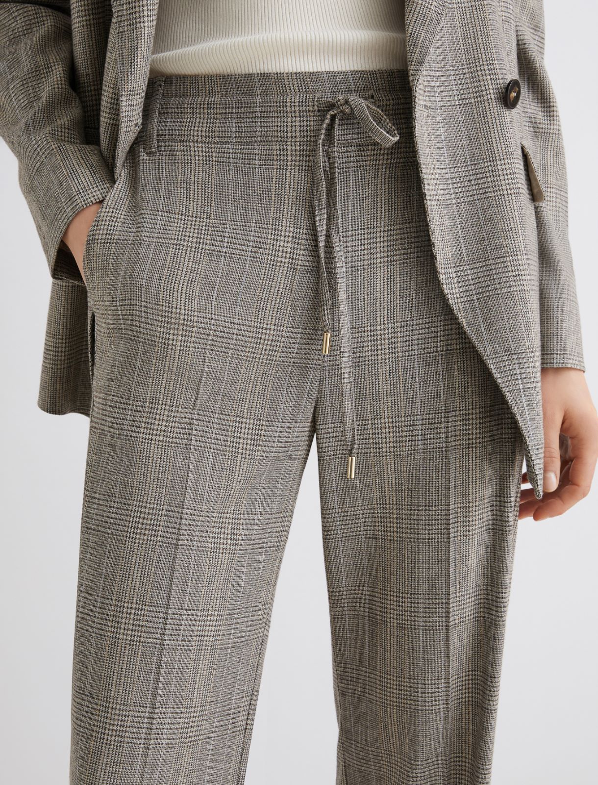 Pantalón de sarga fluida - GRIS CLARO - Marella - 4